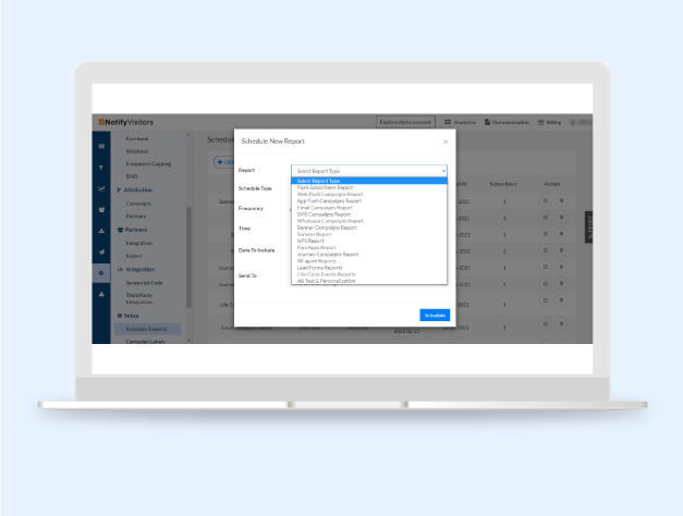 ab test and personalized report