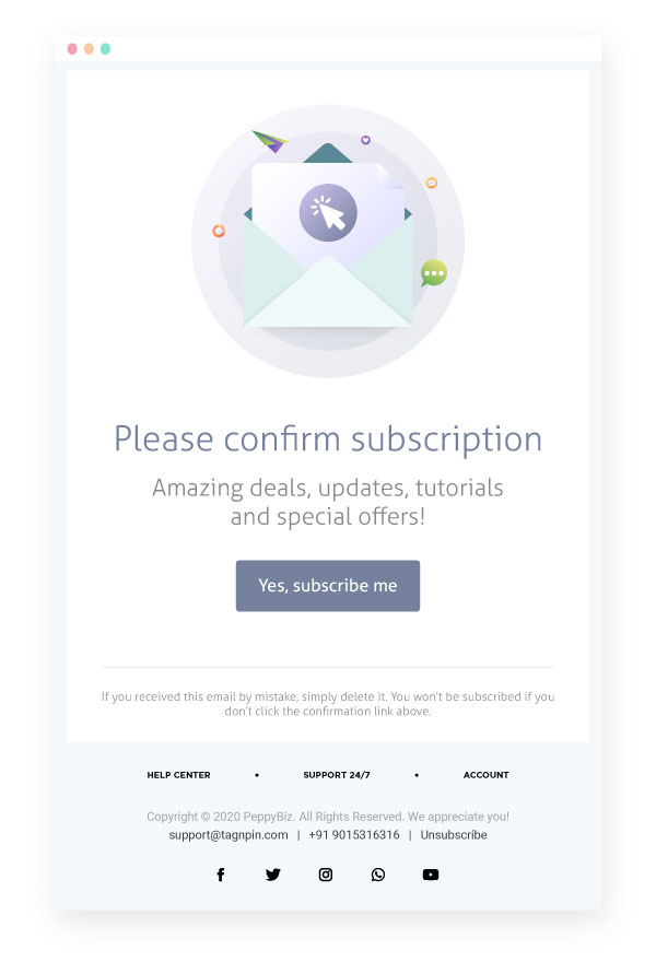 Non-active user email template.