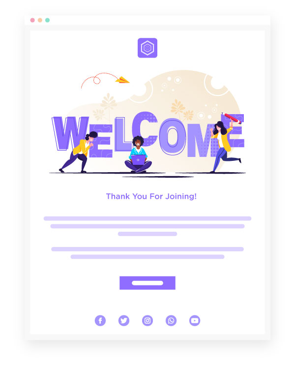 welcome email