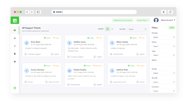 ticketing system functions