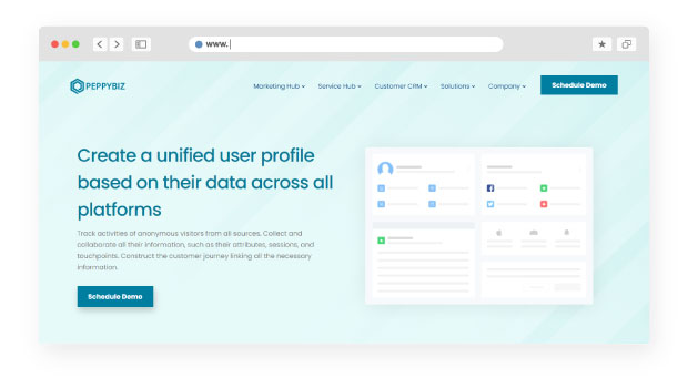 PeppyBiz Unified User Profiles 