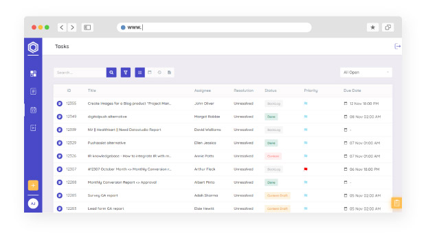 Task dashboard