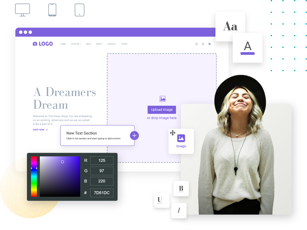 Visual Editor for Creating Stunning  Pages NotifyVisitors