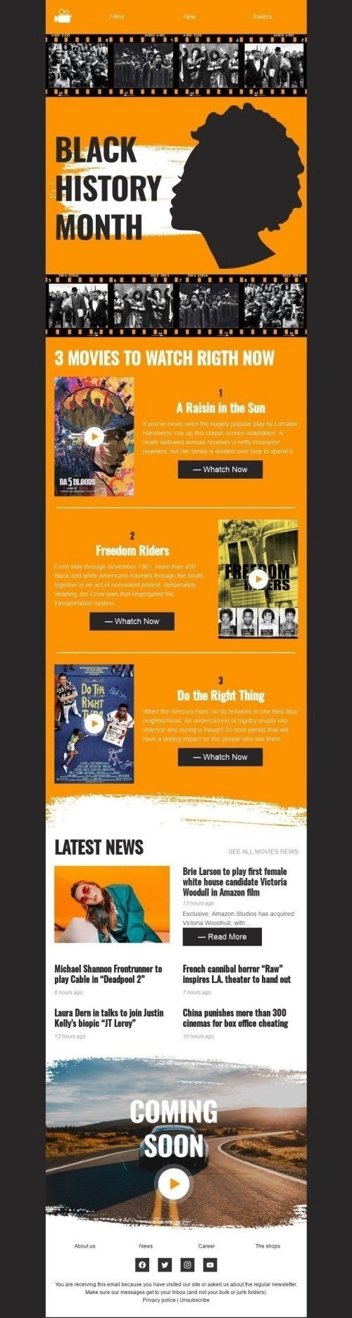 Black History Month Email Templates [Free] NotifyVisitors